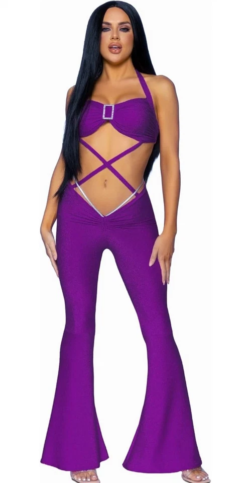 Disfraz Selena Estrella del Pop Pierna Avenida Talla Mediana Foto 1 de 4