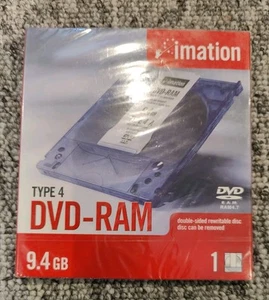 Imation Type 4 DVD-RAM 9.4GB - Double Sided Disc - New Sealed - Afbeelding 1 van 1