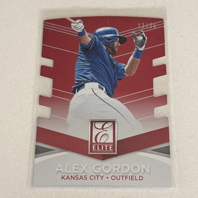 Alex Gordon 2015 Panini Elite Inspirations Red #d/25 Kansas City Royals #12 - Image 1 of 2