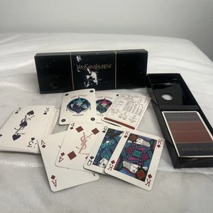 Yves Saint Laurent - Two Decks of 52 Cards, 2 Jokers,1 Bridge Contrat See photos - Picture 1 of 6
