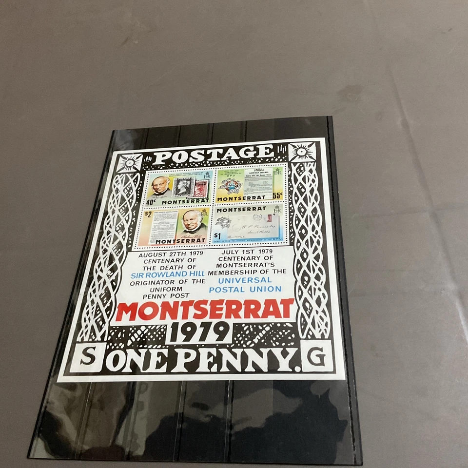 Mini hoja de estampillas Montserrat MNH circ 1979 Foto 1 de 1