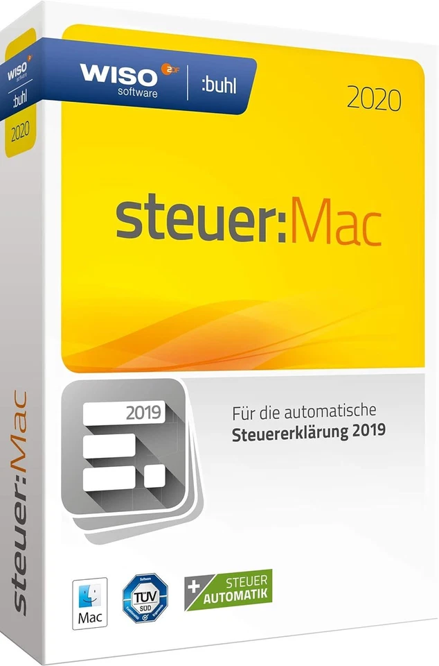 WISO steuer:Mac 2020 (für Steuerjahr 2019-Disc in Standard Verpackung)(Pc)gebr. - Bild 1 von 1