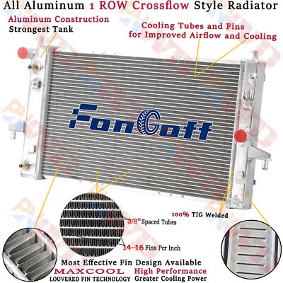 Radiador de aluminio para 94-2002 Saturn SC1 SC2 SL SL1 SL2 / 1994-2001 SW1 SW2 1,9 L Foto 1 de 4