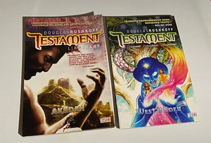 DC COMICS OOP Vertigo TESTAMENT Vol 1 & Vol 2 TPB SET Akedah & West of Eden - Picture 1 of 5