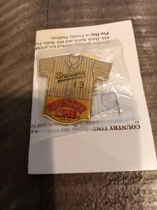 Milwaukee Brewers Robin Yount Jersey Retirement Pin Country Time Lemonade 1993 - Picture 1 of 3