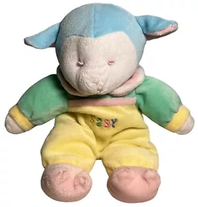 De Colección Colorblock Bebé Cordero Peluche Animal de Peluche 11" Rosa Pastel Azul Amarillo Verde - Imagen 1 de 6
