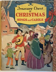 Libro de canciones y villancicos de música navideña vintage de 1936 cofre del tesoro de Navidad - Imagen 1 de 4