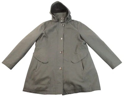 Chaqueta Parka Kristen Blake Con Capucha Para Mujer XXL Gris Cremallera Completa Abrigo Coche Aislado Foto 1 de 4