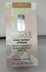 Clinique Even Better Clinical Serum Foundation SPF 25 WN 48 oat (MF)1 Fl Oz J133 - Picture 1 of 6