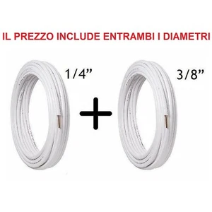 TUBO RAME 50+50 m 1/4"+3/8" SPESSORE 1 mm IMPIANTO CLIMATIZZATORE CONDIZIONATORE - Foto 1 di 1