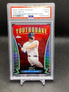 2024 Topps Cromo Colt Keith RC Novato Youthquake Rojo Refractor/5 #YQ-54 PSA 9 - Imagen 1 de 2
