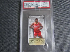 2008 Topps Treasury Mini Exclusives Silver Dominique Wilkins /25 PSA 10 GEM MINT - Picture 1 of 4