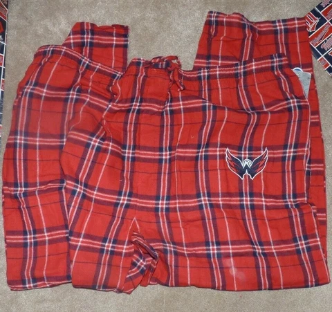 NEW NHL Washington Capitals Flannel Loungewear Pants Men 3XL XXXL 3XB NEW NWT Cover