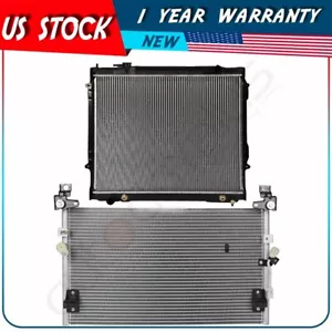 Radiator and AC Condenser Kit For 1998 99 00 01 02 03 2004 Toyota Tacoma - Picture 1 of 10