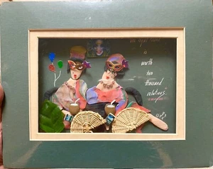 One Loyal Friend Is Worth Ten Thousand Relatives Shadow Box Art: Euripides. NIW - Picture 1 of 4