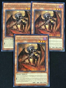 YUGIOH SCARM, MALEBRANCHE OF THE BURNING ABYSS DUEA-EN082 1ST RARE X3 (NM) - Picture 1 of 1