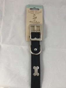 Mimish House of Barker Black Leather Stud Collar Large - Picture 1 of 4