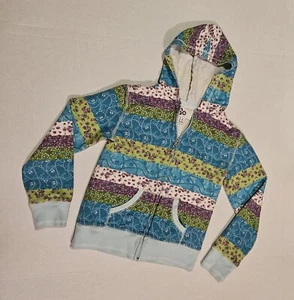 Girls So Zip Up Hoody Size 10 Blue Green Purple EUC #2R18 - Picture 1 of 3