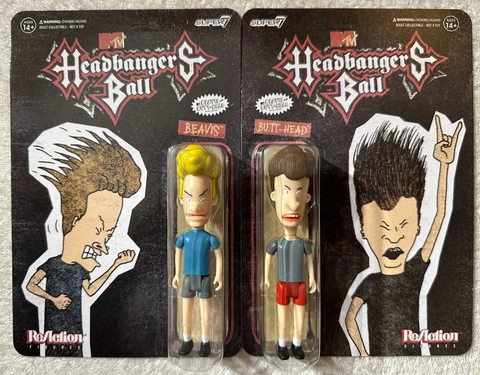 SUPER 7 BEAVIS & BUTTHEAD HEADBANGERS BALL **NEW UNPUNCHED** Cover