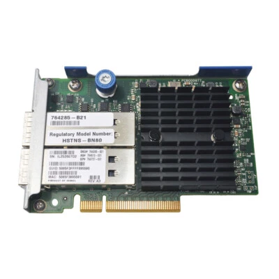 fiber optic network card for HP GEN G8 G9 10GB/40GB 544 FLR QSFP 764285-B21 - Image 1 of 4