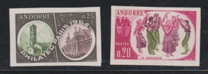 RR ANDORRE FRANCAIS N** MNH YT 166 et 171 NON DENTELES cote 82€ - Picture 1 of 2