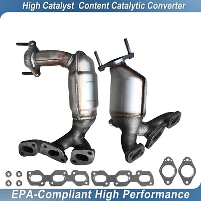 2 ПЕРЕДНИХ КАТАЛИТИЧЕСКИХ КОНВЕРТЕРА ДЛЯ 2001-2007 FORD ESCAPE MERMERCURY MARINER 3,0 Л - Изображение 1 из 4