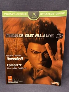 2001 Prima's Official Strategy Guide XBOX Dead or Alive 3 Microsoft Book Vintage - Imagen 1 de 6