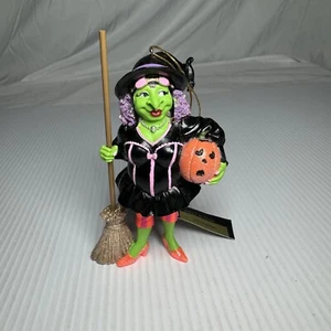 December Diamonds Missy Envy Ornament Witch Halloween Retired RARE - Picture 1 of 3