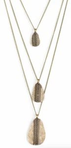 Paparazzi Necklace - Sonoran Storm - Brass - Picture 1 of 6