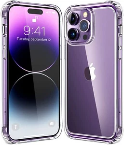 Funda Transparente iPhone 14 Pro - Protección Antigolpes con Parachoques TPU Compatible con MagSafe - Imagen 1 de 8