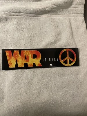 WAR BAND 1994 PROMO STICKER FOR PIECE SIGN ALBUM RELEASE  - Image 1 of 3