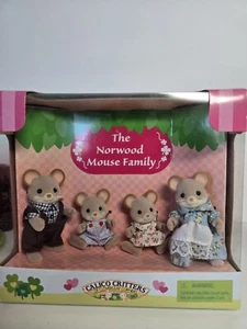 CALICO CRITTERS Clover Corners, Norwood Mouse Family & Twins Norman & Nellie, 2 - Picture 1 of 4
