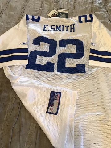 EMMITT SMITH Dallas COWBOYS Football REEBOK Replica 2XL XXL Jersey VINTAGE New Cover
