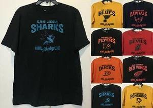 Neu NHL Jungen T-Shirt Hockey T-Shirt Jugend Kinder Größen verschiedene Teams - wählen Sie eine - Bild 1 von 35