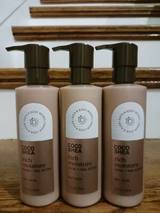 BATH AND BODY WORKS COCOA SHEA BUTTER REICHHALTIGE FEUCHTIGKEIT BODY LOTION SET 3 NEU - Bild 1 von 4