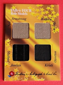 Michael Jordan SUIT RELIC CARD Neil Armstrong WORN FLIGHT SUIT WILLIAM SHATNER - Picture 1 of 2