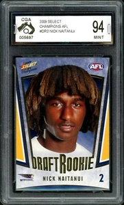 CGA 94 - 2009 West Coast Eagles AFL Draft Rookie Graded Card - Nic Naitanui - Bild 1 von 3