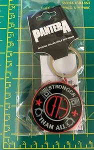 PANTERA STRONGER THAN ALL LOGO QUALITY METAL KEY RING OFFICIALLY LICENSED - Picture 1 of 8