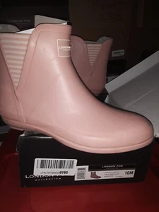 London Fog Piccadilly Rain Boots, Women's Size 10M, Pale Pink MSRP $50, shelf162 - Picture 1 of 6