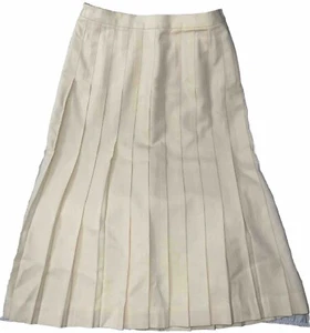 Vintage 90er Talbots Damen 14 100 % Kammgarn Wolle Rock gefüttert Rüschen hergestellt in den USA - Bild 1 von 11