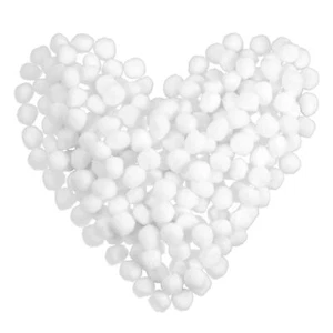 150 Pcs Pom Poms for Crafts 1 Inch Small Craft Pom Poms Balls White Pom Pom B... - Picture 1 of 7
