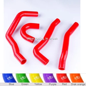 Red for Mitsubishi Evolution 08-14 EVO 10 X 4B11T CZ4A Silicone Radiator Hoses - Picture 1 of 11