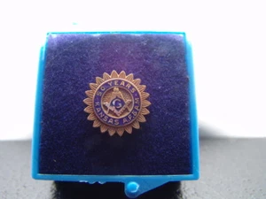 50 YEAR MASONIC KANSAS A.F.& A.M. SERVICE AWARD PIN/TIE TACK  - Picture 1 of 3
