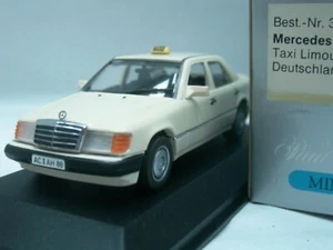 WOW EXTREMELY RARE Mercedes W124 250D Saloon Taxi 1:43 Minichamps-300/450/560/E9 - Picture 1 of 3