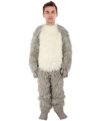 White Grey Civet Cat Costume Adult Animal Fancy Dress Halloween Furry Outfit - Image 1 of 4