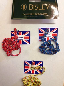Bisley 3mm lanyard multi coloured - dog training whistle call yellow red blue