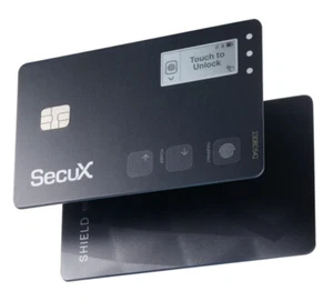 ⭐ Secux Shield BIO Biometric Authentication Card Crypto Wallet ⭐ - Picture 1 of 5
