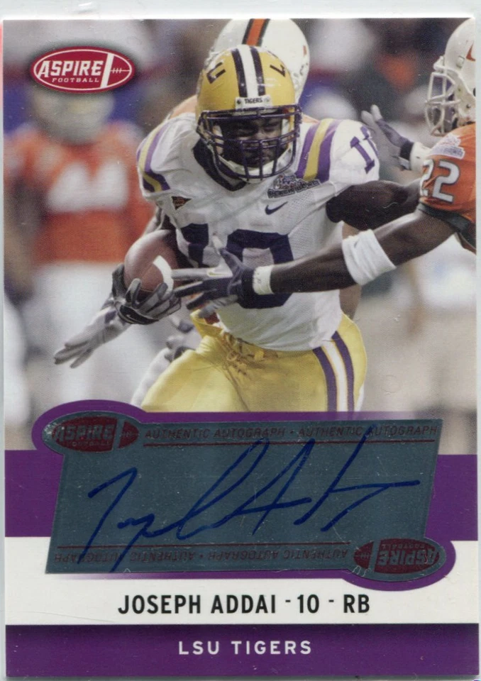2006 SAGE Aspire - JOSEPH ADDAI - Autograph Rookie - LSU TIGERS - Image 1 of 1