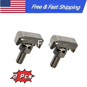 2pcs Car Screw T-Bolt Battery Cable Terminal For Chevrolet Cadillac Saturn GMC l - Foto 1 di 3