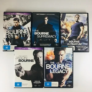Bourne 5 Movie DVD Collection Action Political Thriller Spy Mystery Free Postage - Picture 1 of 15